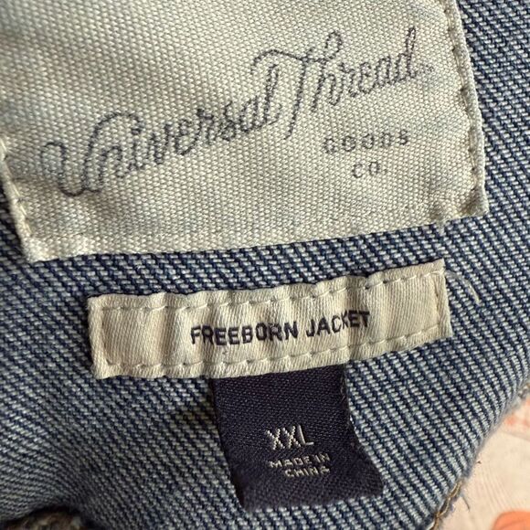 Universal Thread Freeborn Stretch Jean Jacket size XXL 2XL - Picture 5 of 7